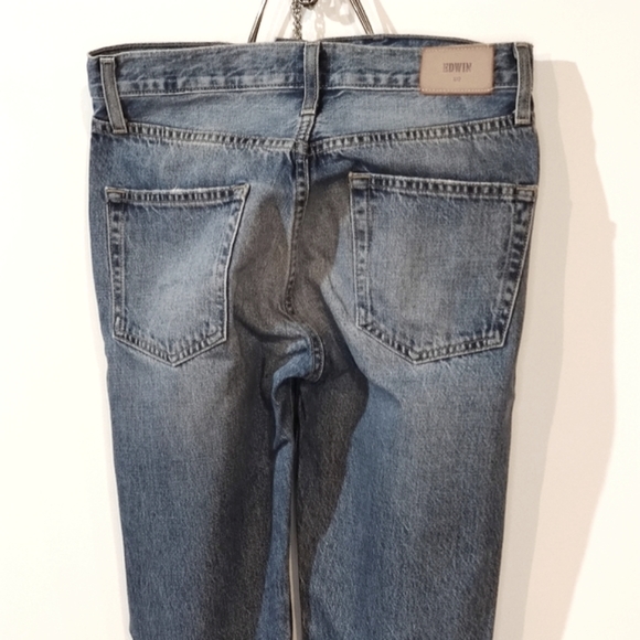 Edwin Tash Premium Denim 24 classic blue straight Leg jeans 100% cotton - Picture 5 of 11